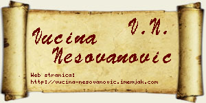 Vucina Nešovanović vizit kartica